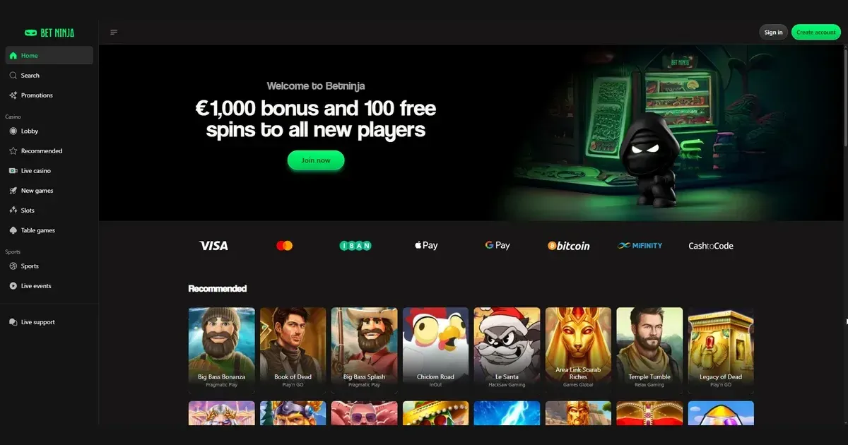 bet ninja casino
